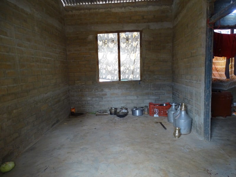 Interior shot of Chitra Maya's new home