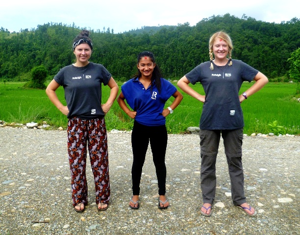 Our November Our volunteers Sophie, Enzila and Gerorgia striking Youth PowerPose. Their NC7 team is leading on a Water, Sanitation and Hygeine (WASH) project in the community, contributing to Sustainable Development Goal 6: Clean Water and Sanitation