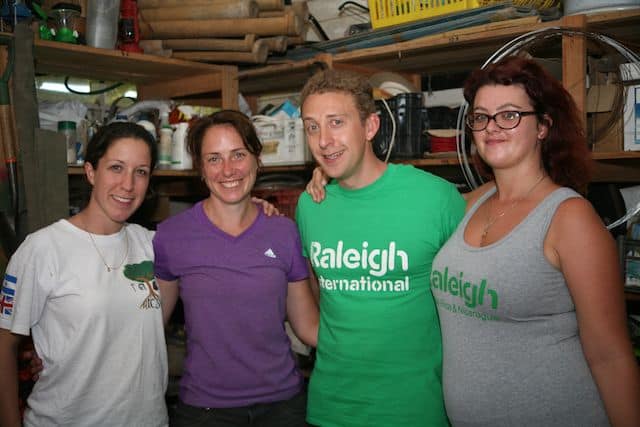 The Logistics Team, left to right, Lucy, Julie-Anne, Chris and Sarah