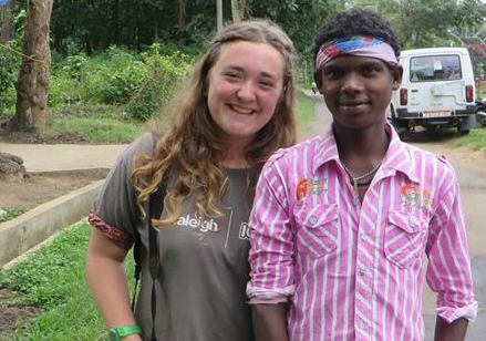 Molly and Community Volunteer Mutthapa
