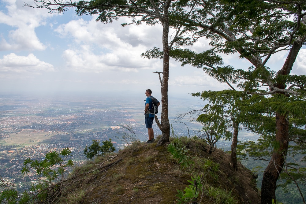 Looking out from summit in Uluguru Mountains