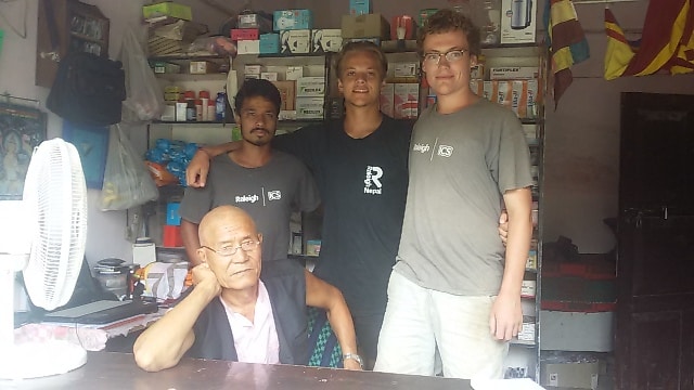 blog_NepalICS_Volunteers Rupak, George nad Alan with Krishna