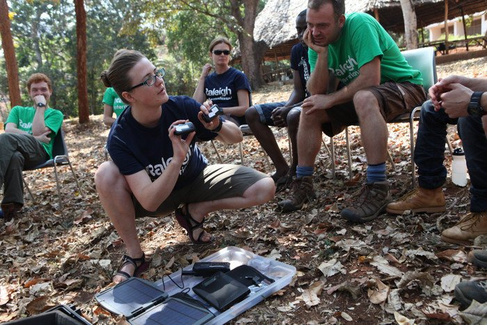 Volunteers in Tanzania receive training