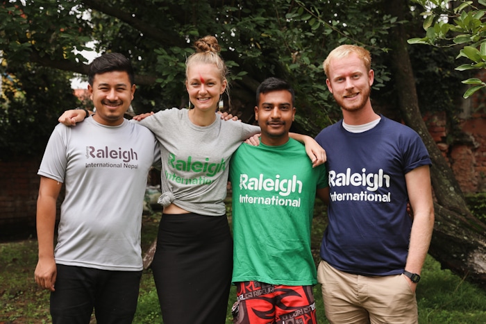 Group photo of Nepal's deputy operation managers, including Samir, Lucy, Baibhav and Alastair