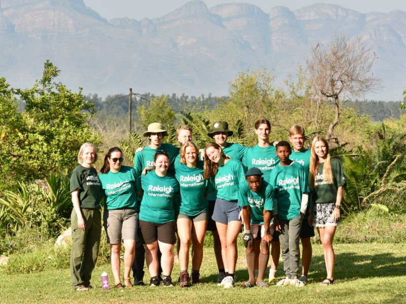 south africa volunteer group photo