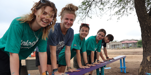 Raleigh Venturers working on project in Costa Rica