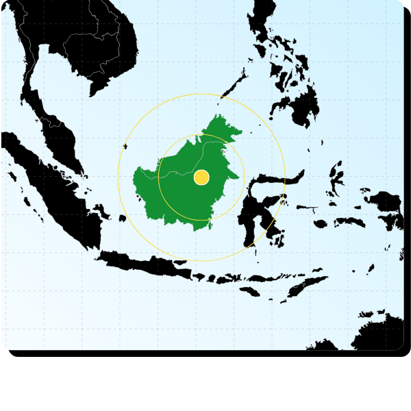 Raleigh International Borneo map