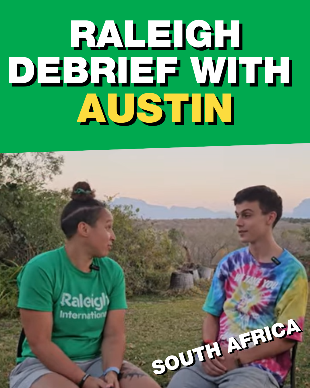 Raleigh Debrief Austin in South Africa