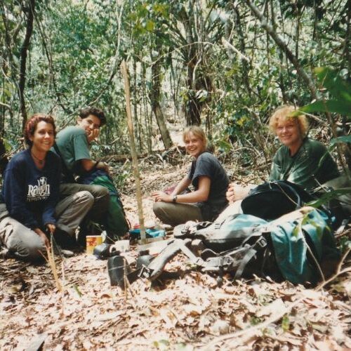 Sophie and her teammates, Raleigh Expedition Belize 1995