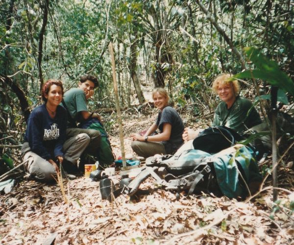 Sophie and her teammates, Raleigh Expedition Belize 1995