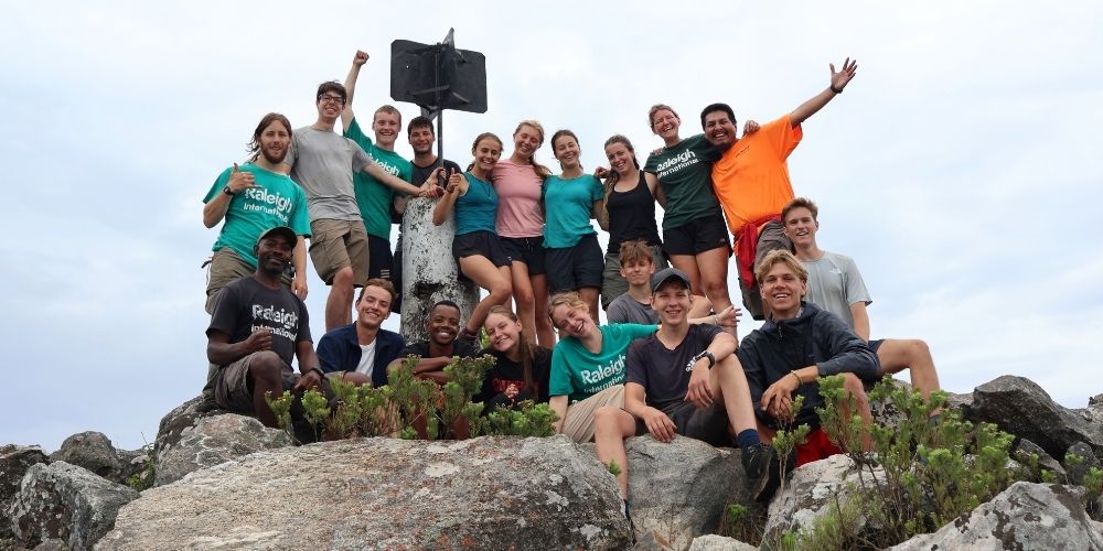 Group picture on trek in South Africa