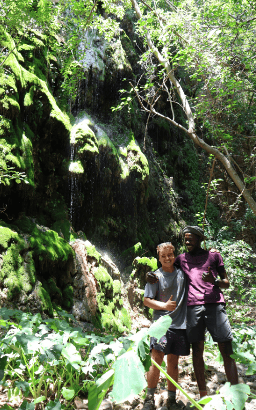 Raleigh South Africa waterfall on trek