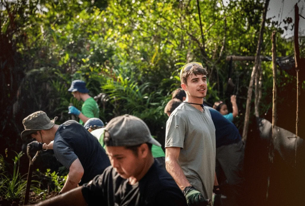 Raleigh Borneo environment project in jungle